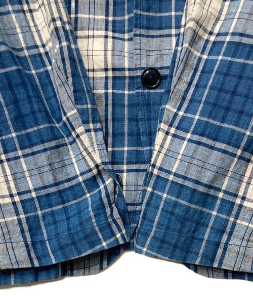 POLO RALPH LAUREN（ポロ・ラルフローレン）POLO RALPH LAUREN (ポロ・ラルフローレン) チェックシャツジャケット ブルー サイズ:Lの古着・服飾アイテム