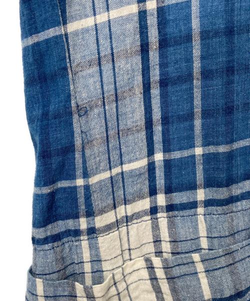 POLO RALPH LAUREN（ポロ・ラルフローレン）POLO RALPH LAUREN (ポロ・ラルフローレン) チェックシャツジャケット ブルー サイズ:Lの古着・服飾アイテム