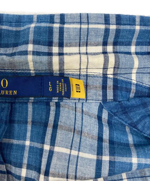 POLO RALPH LAUREN（ポロ・ラルフローレン）POLO RALPH LAUREN (ポロ・ラルフローレン) チェックシャツジャケット ブルー サイズ:Lの古着・服飾アイテム