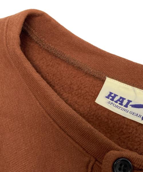 HAI SPORTING GEAR（ハイスポーティングギア）HAI SPORTING GEAR (ハイスポーティングギア) スウェットカーディガン ブラウン サイズ:Freeの古着・服飾アイテム