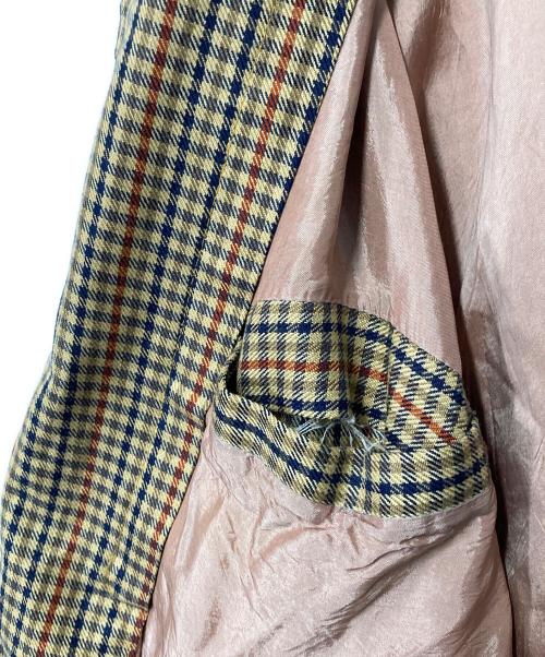 IZOD LACOSTE（アイゾッド ラコステ）IZOD LACOSTE (アイゾッド ラコステ) チェックジップジャケット ベージュ サイズ:不明の古着・服飾アイテム