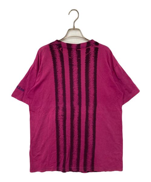 adidas（アディダス）adidas (アディダス) プリントTシャツ ピンク サイズ:Ｍの古着・服飾アイテム