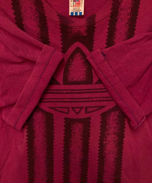adidas（アディダス）adidas (アディダス) プリントTシャツ ピンク サイズ:Ｍの古着・服飾アイテム