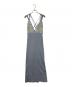 sahara（サハラ）の古着「Back Cross Jacquard Cami Dress」｜ブルー