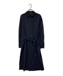 WEEKEND Max Mara（ウィークエンド マックスマーラ）の古着「ベルテッドシャツワンピース」｜ネイビー