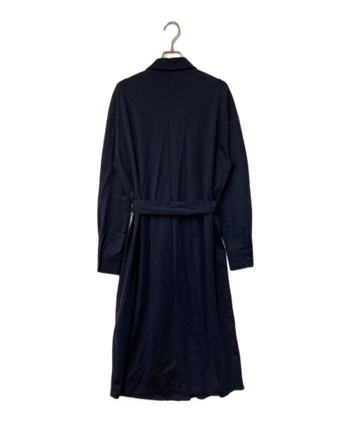 WEEKEND Max Mara（ウィークエンド マックスマーラ）Weekend Max Mara (ウィークエンド マックスマーラ) ベルテッドシャツワンピース ネイビー サイズ:XSの古着・服飾アイテム