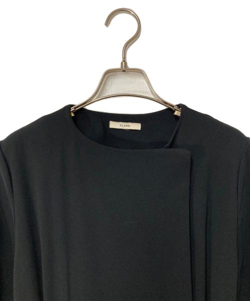 CLANE（クラネ）CLANE (クラネ) ベルテッドギャザーオールインワン ブラック サイズ:36の古着・服飾アイテム