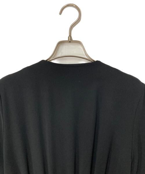 CLANE（クラネ）CLANE (クラネ) ベルテッドギャザーオールインワン ブラック サイズ:36の古着・服飾アイテム
