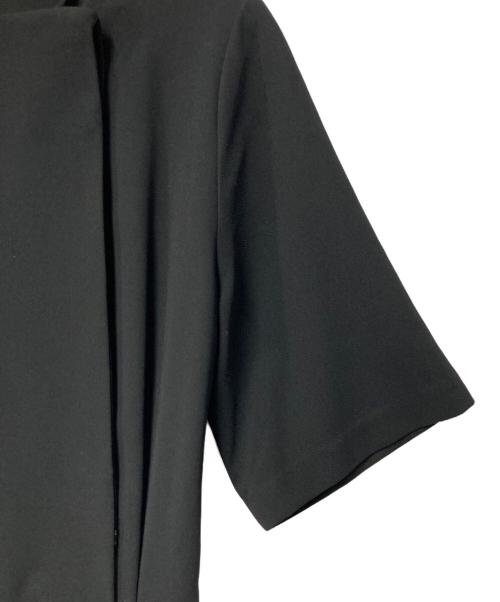 CLANE（クラネ）CLANE (クラネ) ベルテッドギャザーオールインワン ブラック サイズ:36の古着・服飾アイテム