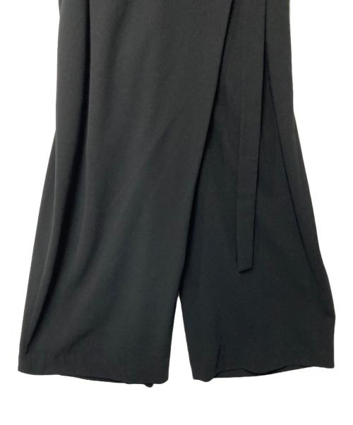 CLANE（クラネ）CLANE (クラネ) ベルテッドギャザーオールインワン ブラック サイズ:36の古着・服飾アイテム