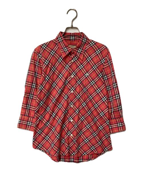 BURBERRY LONDON（バーバリーロンドン）BURBERRY LONDON (バーバリーロンドン) ノバチェックシャツ レッド サイズ:Sの古着・服飾アイテム