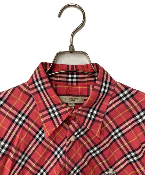 BURBERRY LONDON（バーバリーロンドン）BURBERRY LONDON (バーバリーロンドン) ノバチェックシャツ レッド サイズ:Sの古着・服飾アイテム