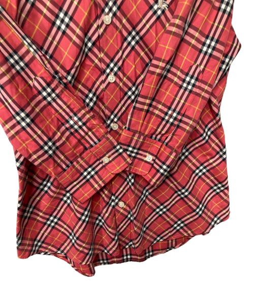 BURBERRY LONDON（バーバリーロンドン）BURBERRY LONDON (バーバリーロンドン) ノバチェックシャツ レッド サイズ:Sの古着・服飾アイテム