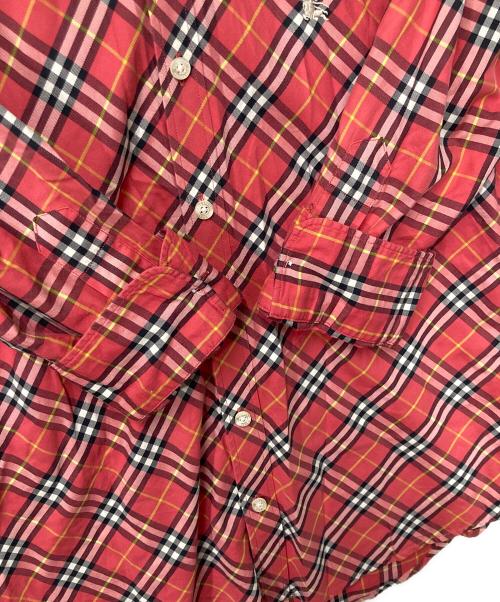 BURBERRY LONDON（バーバリーロンドン）BURBERRY LONDON (バーバリーロンドン) ノバチェックシャツ レッド サイズ:Sの古着・服飾アイテム