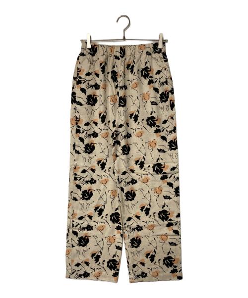 URBAN RESEARCH DOORS（アーバンリサーチドアーズ）URBAN RESEARCH DOORS (アーバンリサーチドアーズ) リネンリヨセルプリントイージーパンツ ベージュ サイズ:Freeの古着・服飾アイテム