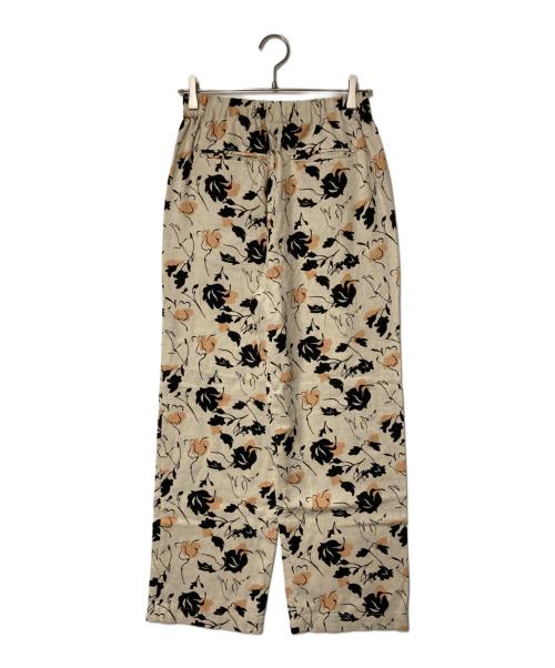 URBAN RESEARCH DOORS（アーバンリサーチドアーズ）URBAN RESEARCH DOORS (アーバンリサーチドアーズ) リネンリヨセルプリントイージーパンツ ベージュ サイズ:Freeの古着・服飾アイテム