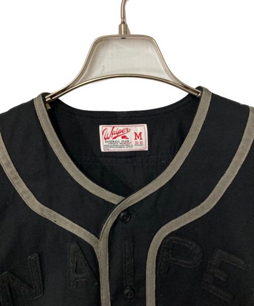 waiper（ワイパー）WAIPER (ワイパー) ゲームシャツ ブラック×グレー サイズ:Ｍの古着・服飾アイテム