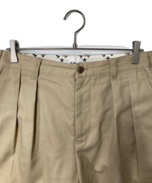 Schott（ショット）Schott (ショット) 2タック ハーフパンツ ベージュ サイズ:Mの古着・服飾アイテム