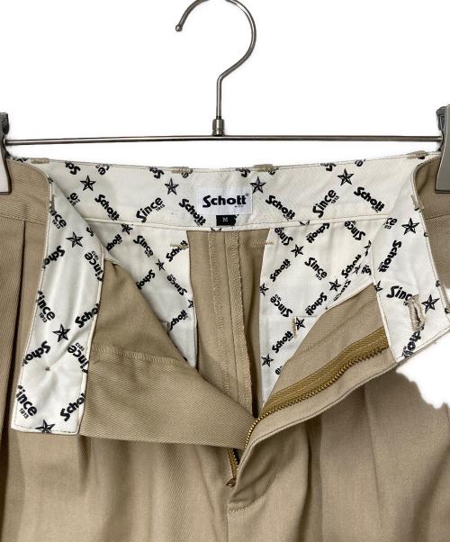 Schott（ショット）Schott (ショット) 2タック ハーフパンツ ベージュ サイズ:Mの古着・服飾アイテム