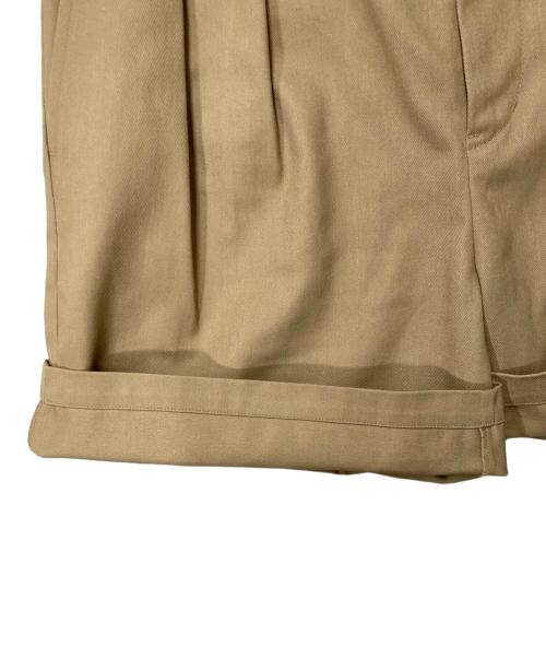Schott（ショット）Schott (ショット) 2タック ハーフパンツ ベージュ サイズ:Mの古着・服飾アイテム