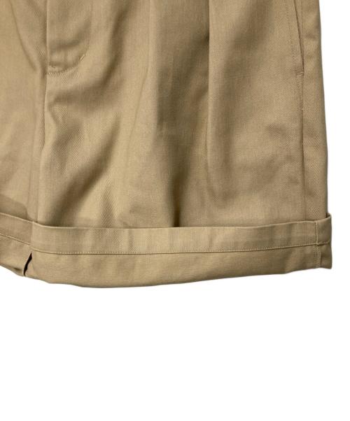 Schott（ショット）Schott (ショット) 2タック ハーフパンツ ベージュ サイズ:Mの古着・服飾アイテム