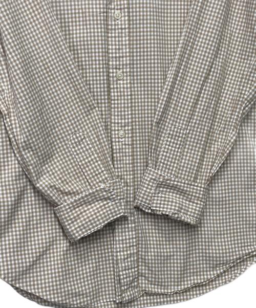 POLO RALPH LAUREN（ポロ・ラルフローレン）POLO RALPH LAUREN (ポロ・ラルフローレン) ポニー刺繍ボタンダウンチェックシャツ ホワイト×ベージュ サイズ:Ｍの古着・服飾アイテム
