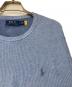 中古・古着 POLO RALPH LAUREN (ポロ・ラルフローレン) ポニー刺繍ニット スカイブルー サイズ:L：6000円