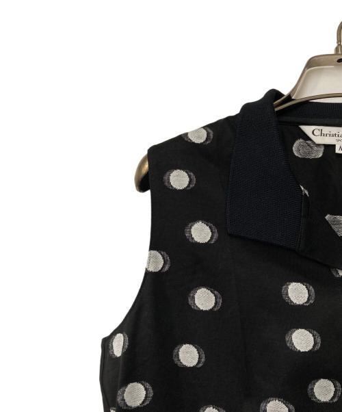 Christian Dior Sports（クリスチャン ディオールスポーツ）Christian Dior Sports (クリスチャン ディオールスポーツ) ノースリーブポロシャツ ブラック サイズ:Mの古着・服飾アイテム
