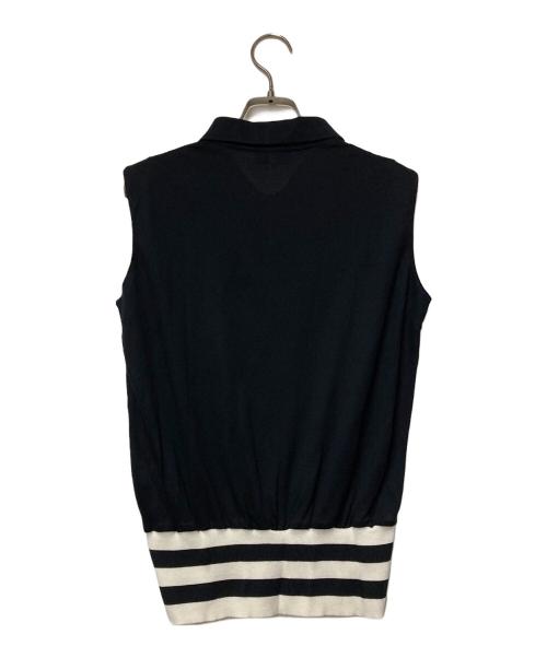Christian Dior Sports（クリスチャン ディオールスポーツ）Christian Dior Sports (クリスチャン ディオールスポーツ) ノースリーブポロシャツ ブラック サイズ:Mの古着・服飾アイテム