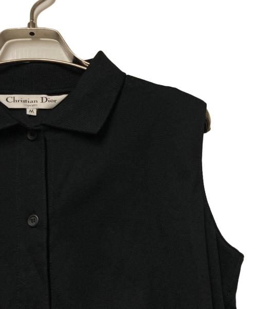 Christian Dior Sports（クリスチャン ディオールスポーツ）Christian Dior Sports (クリスチャン ディオールスポーツ) ノースリーブポロシャツ ブラック サイズ:Mの古着・服飾アイテム