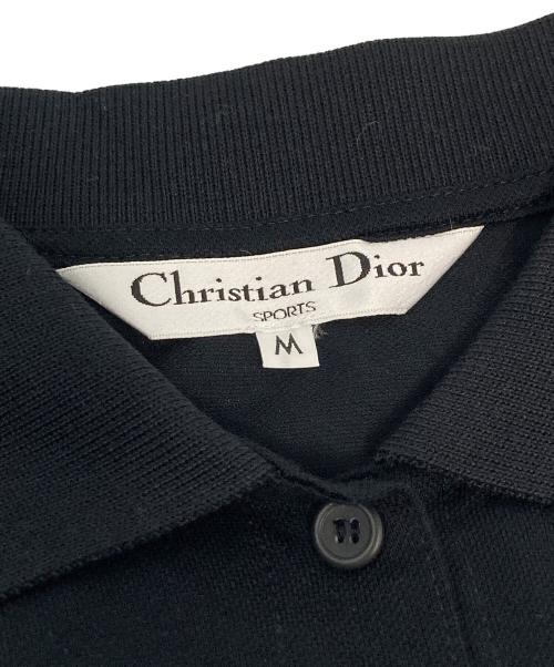 Christian Dior Sports（クリスチャン ディオールスポーツ）Christian Dior Sports (クリスチャン ディオールスポーツ) ノースリーブポロシャツ ブラック サイズ:Mの古着・服飾アイテム