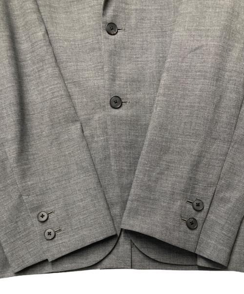 ATON（エイトン）ATON (エイトン) TWIST WOOL GAUZE テーラードジャケット グレー サイズ:4の古着・服飾アイテム