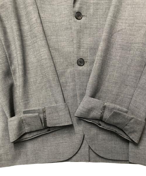 ATON（エイトン）ATON (エイトン) TWIST WOOL GAUZE テーラードジャケット グレー サイズ:4の古着・服飾アイテム