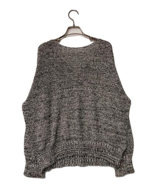 Spick and Span（スピック＆スパン）Spick and Span (スピック＆スパン) ペーパーヤーン2WAYルーズプルオーバー ホワイト×ブラック サイズ:Freeの古着・服飾アイテム