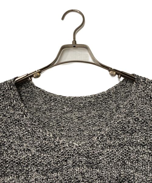 Spick and Span（スピック＆スパン）Spick and Span (スピック＆スパン) ペーパーヤーン2WAYルーズプルオーバー ホワイト×ブラック サイズ:Freeの古着・服飾アイテム