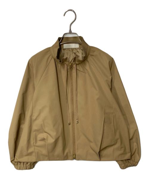 MARILYN MOON（マリリンムーン）MARILYN MOON (マリリンムーン) pleats twill blouson ベージュ サイズ:Freeの古着・服飾アイテム