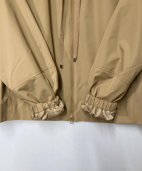 MARILYN MOON（マリリンムーン）MARILYN MOON (マリリンムーン) pleats twill blouson ベージュ サイズ:Freeの古着・服飾アイテム