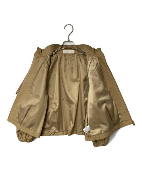 MARILYN MOON（マリリンムーン）MARILYN MOON (マリリンムーン) pleats twill blouson ベージュ サイズ:Freeの古着・服飾アイテム