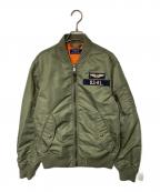 POLO RALPH LAURENポロ・ラルフローレン）の古着「MA-1フライトジャケット」｜カーキ