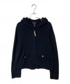 RALPH LAURENラルフローレン）の古着「ジップニットパーカー」｜ネイビー