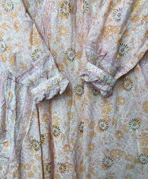 Ron Herman（ロンハーマン）Ron Herman (ロンハーマン) India Print Dress インディア プリント ドレス ピンク サイズ:Sの古着・服飾アイテム