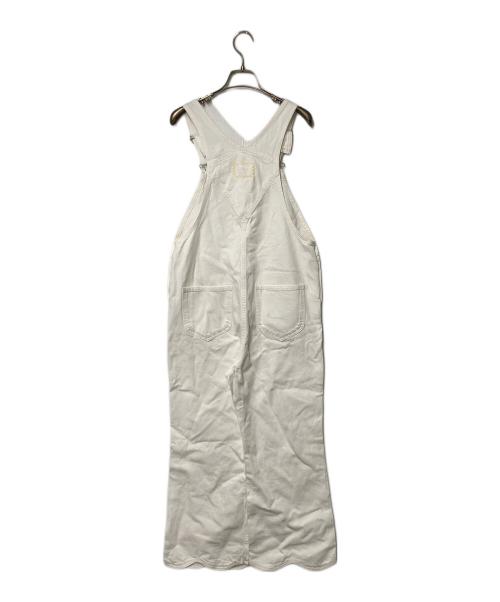 R.H.Vintage（ロンハーマン・ヴィンテージ）R.H.Vintage (ロンハーマン・ヴィンテージ) Scallop Denim Overall ホワイト サイズ:XSの古着・服飾アイテム
