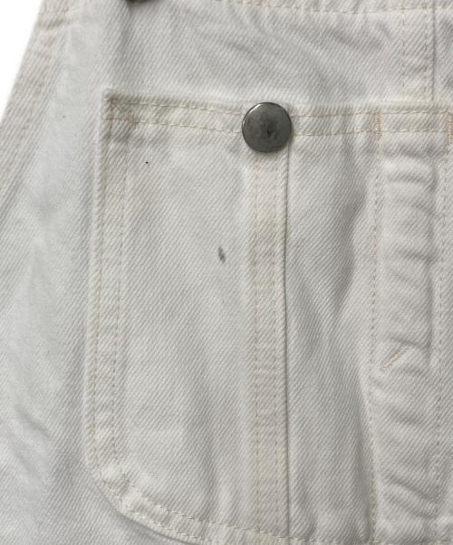 R.H.Vintage（ロンハーマン・ヴィンテージ）R.H.Vintage (ロンハーマン・ヴィンテージ) Scallop Denim Overall ホワイト サイズ:XSの古着・服飾アイテム