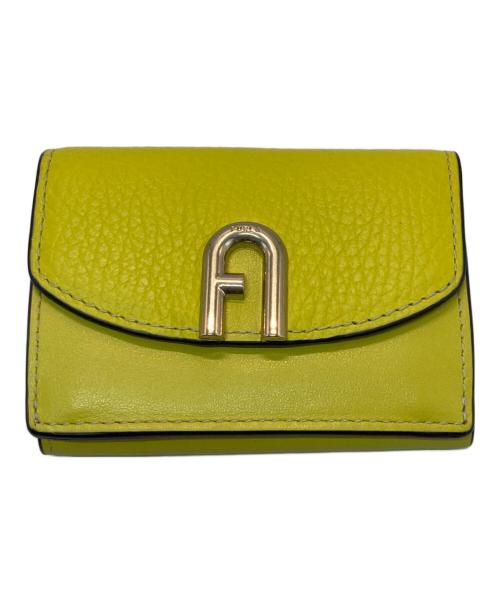 FURLA（フルラ）FURLA (フルラ) PRIMULA コンパクト財布 イエローの古着・服飾アイテム