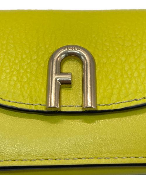 FURLA（フルラ）FURLA (フルラ) PRIMULA コンパクト財布 イエローの古着・服飾アイテム