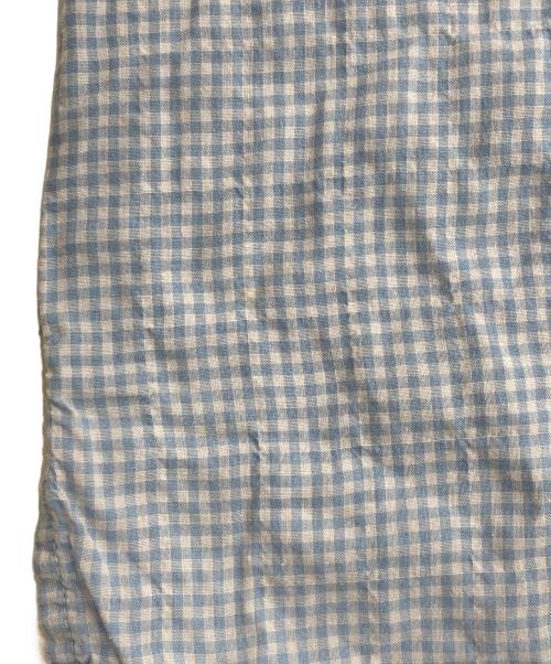 plantation（プランテーション）plantation (プランテーション) チェックブラウス ブルー サイズ:Mの古着・服飾アイテム