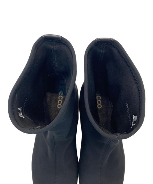 ECCO（エコー）ECCO (エコー) ソックスブーツ ブラック サイズ:38の古着・服飾アイテム