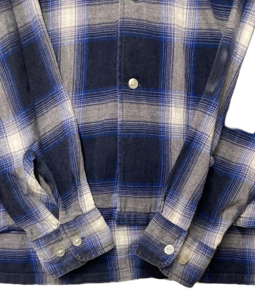 NAUTICA（ノーティカ）NAUTICA (ノーティカ) オンブレチェックシャツ ブルー×ブラック サイズ:Ｍの古着・服飾アイテム