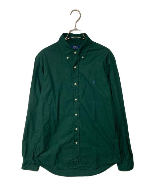 POLO RALPH LAUREN（ポロ・ラルフローレン）POLO RALPH LAUREN (ポロ・ラルフローレン) ポニー刺繍BDシャツ グリーン サイズ:Ｍの古着・服飾アイテム