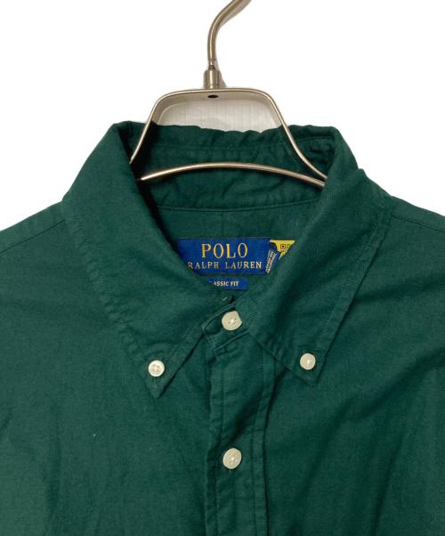 POLO RALPH LAUREN（ポロ・ラルフローレン）POLO RALPH LAUREN (ポロ・ラルフローレン) ポニー刺繍BDシャツ グリーン サイズ:Ｍの古着・服飾アイテム